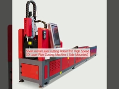 Robot do cięcia blachy metalu laserowego B12 Maszyna do cięcia rur laserowych 3D o dużej prędkości (mocowana bocznie)