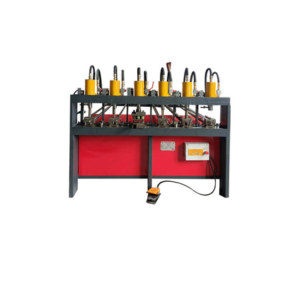 6 Stations Semi Automatic Punching Machine Aluminum Alloy Anti Theft Window Punch Machine