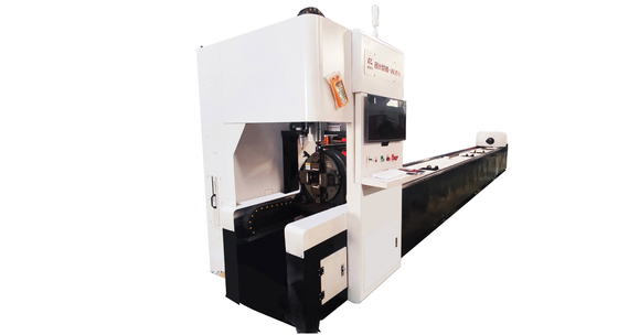 Horizontal Aluminum Tube Cutting Machine For Movable Front Chuck Laser Cutter