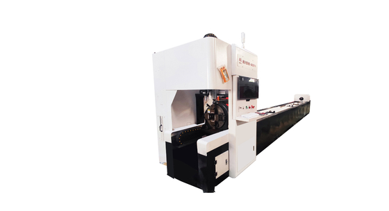 Horizontal Aluminum Tube Cutting Machine For Movable Front Chuck Laser Cutter