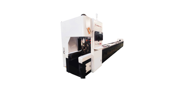 Horizontal Aluminum Tube Cutting Machine For Movable Front Chuck Laser Cutter