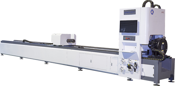 Machine de découpe de tubes à haute vitesse 3D à laser horizontale de tube circulaire en fer