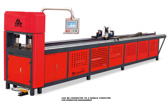 Machine de découpe par poinçonnage CNC entièrement automatique en acier inoxydable en aluminium, fer et acier
