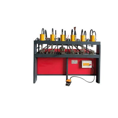 6 Stations Semi Automatic Punching Machine Aluminum Alloy Anti Theft Window Punch Machine