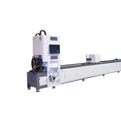 Machine de découpe laser à tubes 3D à grande vitesse en acier de type C horizontale 1500-6000W