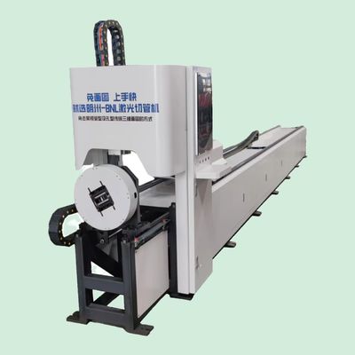 CNC Square Tube Cutting Machine 380V 3.5KW for 6m Tubes