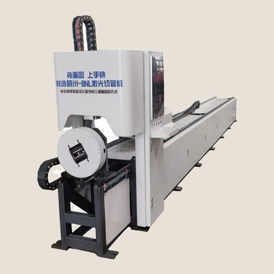 6m CNC Square Tube Cutting Machine with Dual Servo Motors 3.5KW