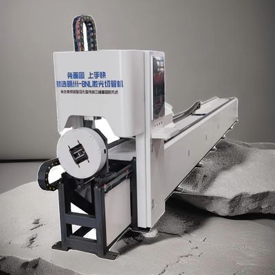 100mm Manual Adjusting CNC Fiber Laser Tube Cutter 380V 50Hz
