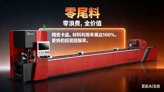 Un bon prix. Découpeuse de tubes laser à fibre de 350 mm de diamètre de tube maximum avec une épaisseur de coupe de 0,5 à 20 mm et une largeur de ligne minimale de ≤ 0,125 mm en ligne