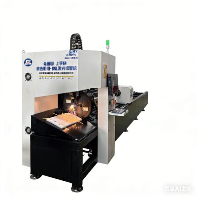 Harga yang bagus Q16Y Mesin pemotong tabung stainless steel laser dengan rentang penyesuaian poros 65 mm dan akurasi penentuan posisi ± 0,02 mm untuk operasi 24 jam terus menerus on line