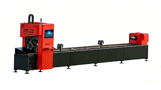 Un bon prix. Machine de découpe de tubes laser à fibre BNL12Y, avec queue ultra-courte de 80 mm, système d'alimentation semi-automatique et sans dessin en ligne