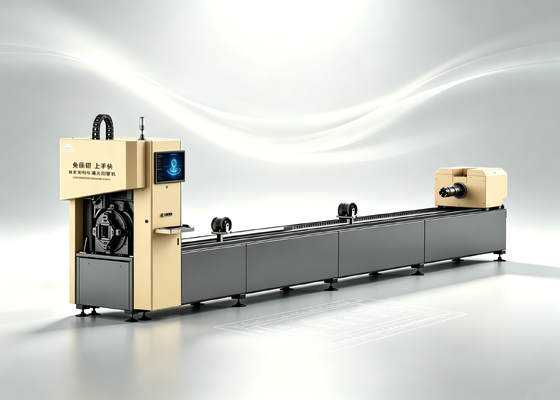 Un bon prix. Machine de découpe laser pour tubes métalliques à chargement automatique Q12, avec commande CNC, pour l'industrie de la fabrication de meubles en ligne