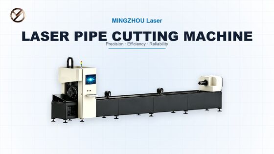 MINGZHOU Laser Q12Y 1500W Laser Pipe Cutting Machine for Round, Square and Rectangular Metal Tubes