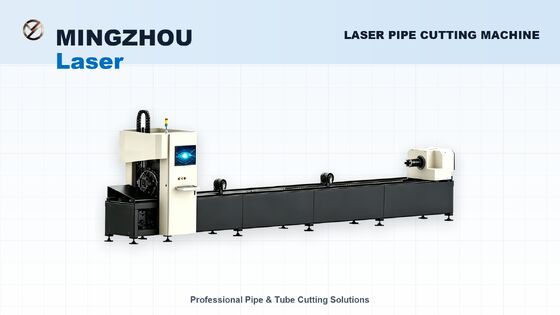 MINGZHOU Laser Q12Y 1500W Laser Pipe Cutting Machine for Motorcycle Frames, Automotive Parts and Metal Fabrication