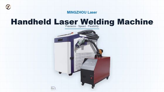 سعر جيد آلة لحام ليزر الألياف المحمولة RUIFA Mingzhou Laser 5 في 1 بقوة 1500 واط مع تبريد مائي متصل
