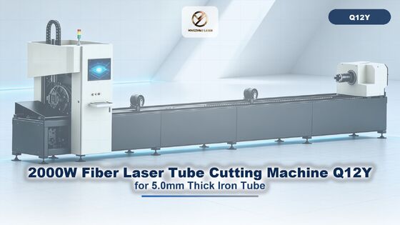 2000W CNC Laser Tube Cutter for 5.0mm Thick Iron Tube with ±0.02mm Accuracy