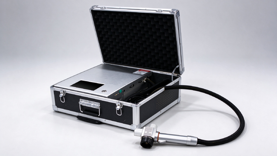 Harga yang bagus Mesin pembersih laser serat genggam portabel 50W-300W untuk penghapusan karat logam dan penghapusan cat on line