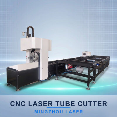3000W CNC Laser Tube Cutter with Semi-Automatic Loading for Angle Iron Cutting and Structural Steel Fabrication