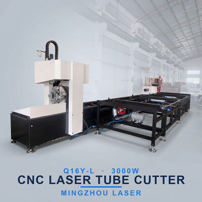 3000W CNC Laser Tube Cutter with Angle Iron Cutting and Semi-Automatic Loading for Steel Frame Manufacturing
