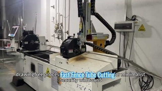 Metal Tube Laser Cutter for Fences