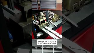 Hydraulic Punching Machine for Metal Louver | Fast & Precise Louver Punching#MetalPunching#Mingzhou
