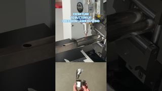 Precision Stainless Steel Tube Laser Cutting Butterfly Design